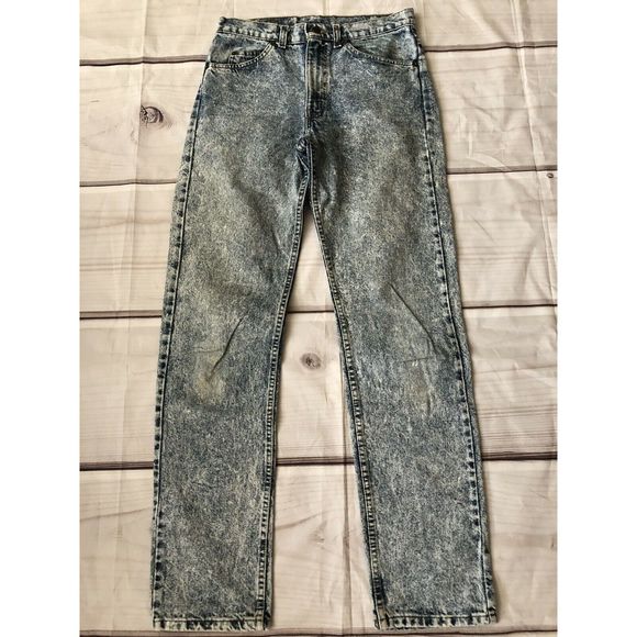 Levi/'s 505 Straight Leg Jeans Men Size 31 X 34 Stretch Classic Distressed Wash